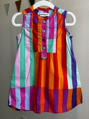 PEAS AND QUEUES | Colorblock Stripe Sleeveless Dress